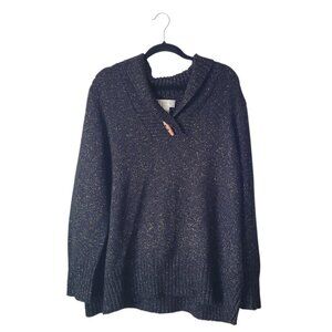 CJ Banks Mock Turtleneck Speckled Sweater